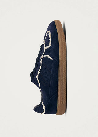 TB.490 Crochet Leather Sneaker in Navy