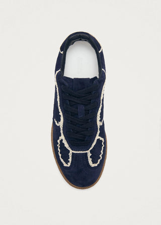 TB.490 Crochet Leather Sneaker in Navy