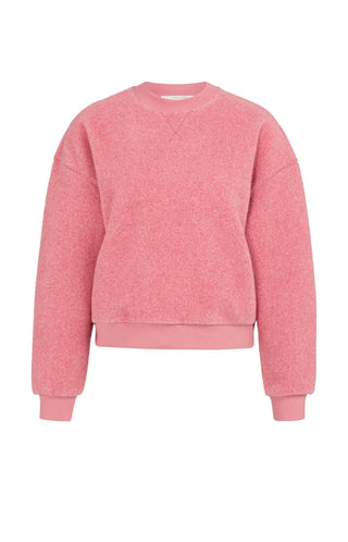 Teddy Sweatshirtin Rose Red Melange