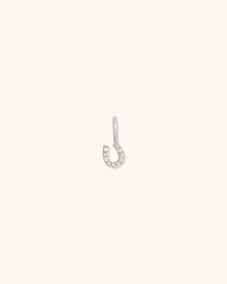 Tiny Horseshoe Pendant in Silver