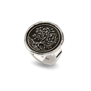 Tree of Life Talisman Ring - Silver