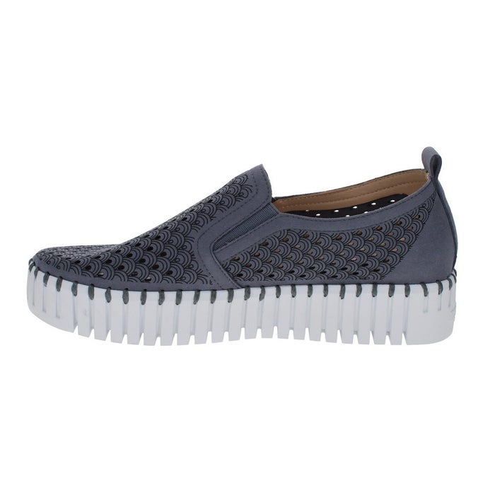 Tulip Platform Slip On - Blue