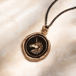 Unicorn Talisman Necklace - Bronze