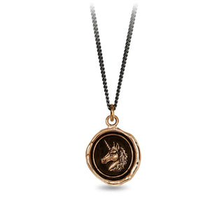 Unicorn Talisman Necklace - Bronze
