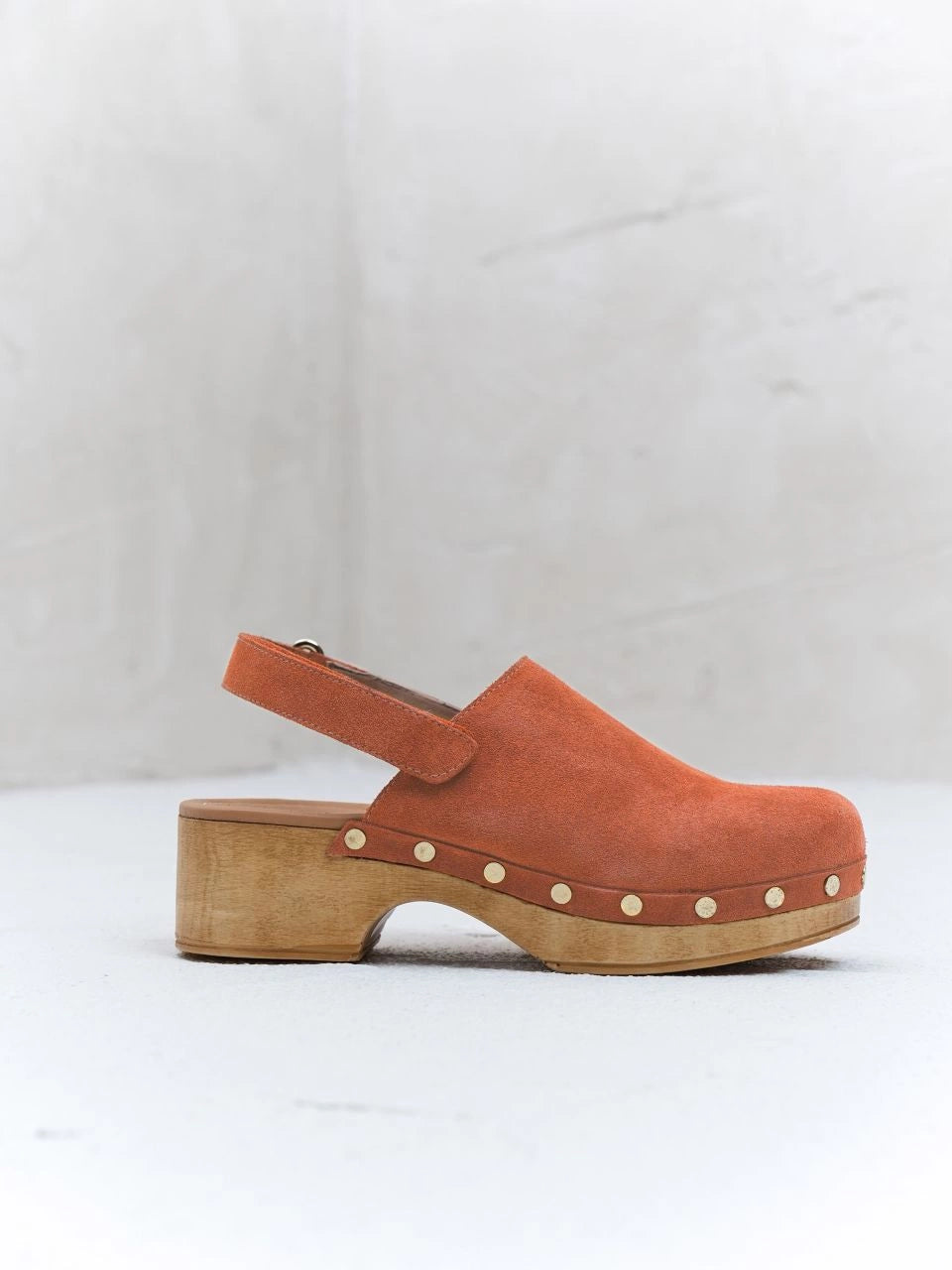 Suede Clogs - Vintage Rose