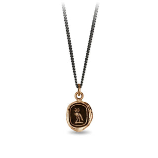 Watch Over Me Talisman Necklace - Bronze