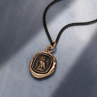 Watch Over Me Talisman Necklace - Bronze