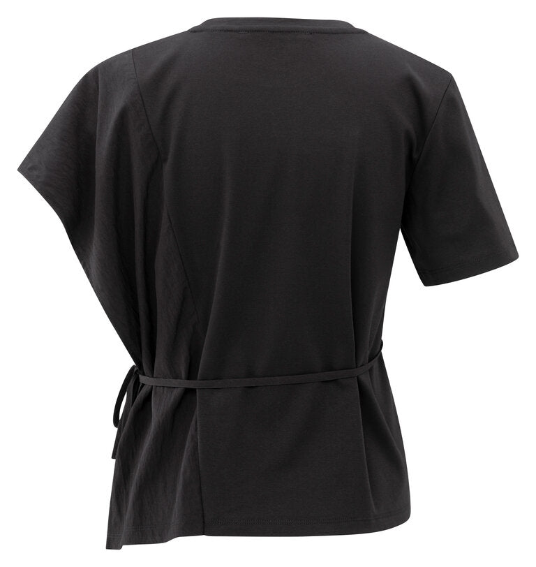 Fabric Mix Top With Cord