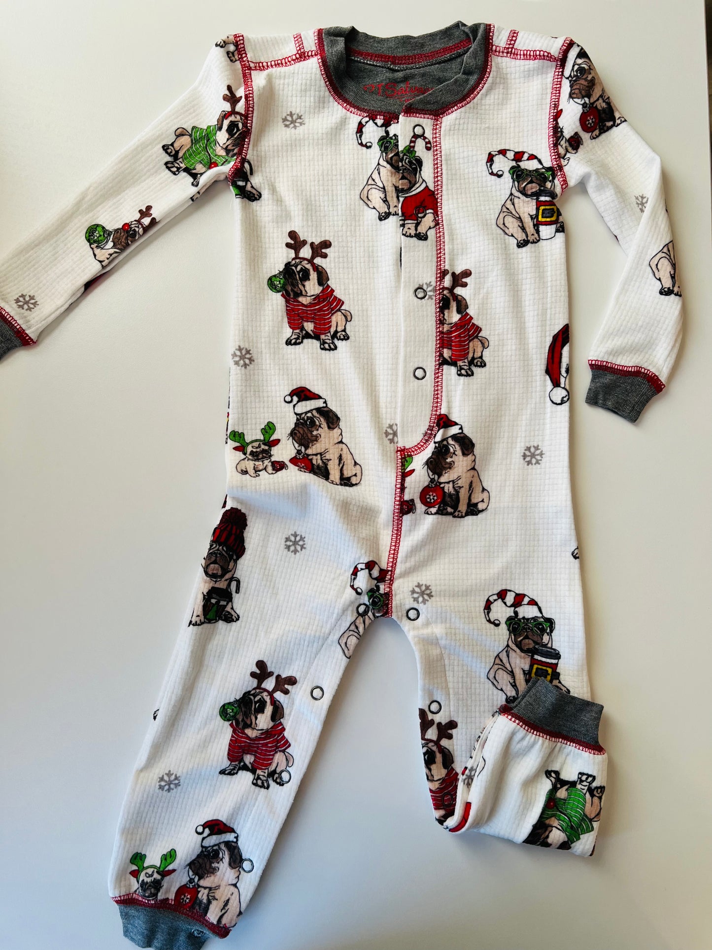 Merry Puggin' Christmas Pajamas - Infant