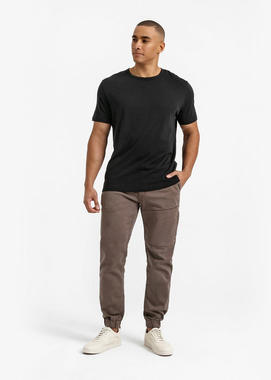 No Sweat Relaxed Jogger-Brown