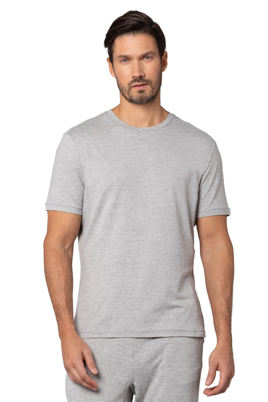 Short Sleeve Crewneck T-Shirt -Light Heather Grey