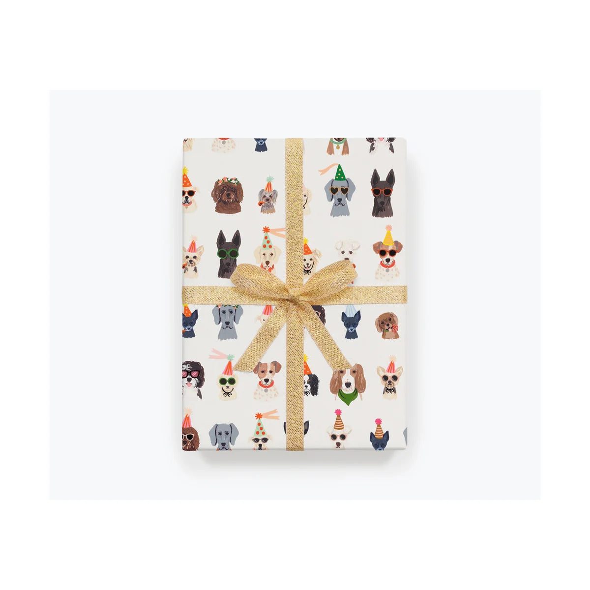 Single Party Pups Wrapping Sheet (Flat)